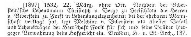 Urkundliche Beiträge zur Geschichte der edlen Herren von Biberstein und ihrer Güter Hirtz/Helbig 1911