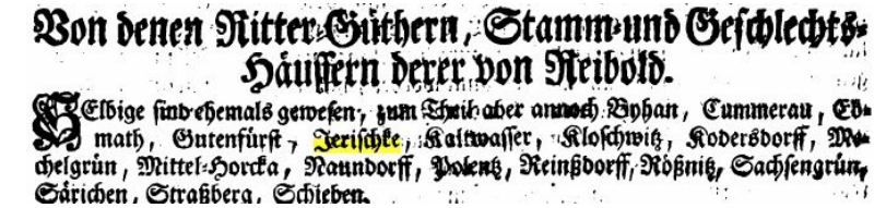 Genealogische Adels-Historie Oder Geschlechts-Beschreibung Derer Im Chur-Sächsischen und angräntzenden 1727